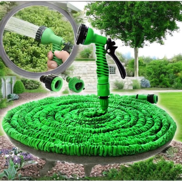 Tuyau d'arrosage extensible vert 15M